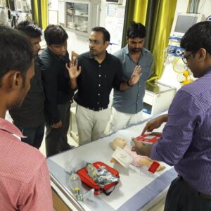 Teaching Basic life support at Gorakhpur