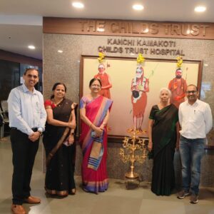 With the mentors in Pediatric Advance Life Support Course